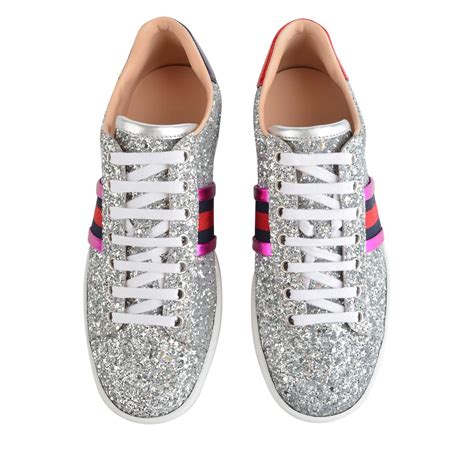 glitter gucci shoes cheap|gucci ace glitter sneakers.